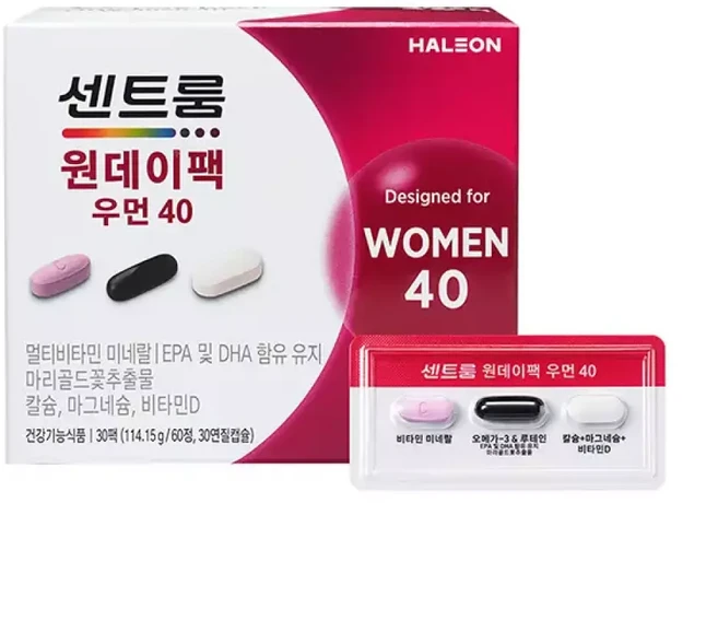 센트룸 원데이팩 우먼 40, 60정, 1개 - 쿠팡