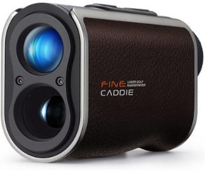 파인 캐디 UPL 300 가죽 디자인 골프 레인지 파인더 방수 포함 파우치 렌즈 클리너 USB 타입C, Brown, 1개