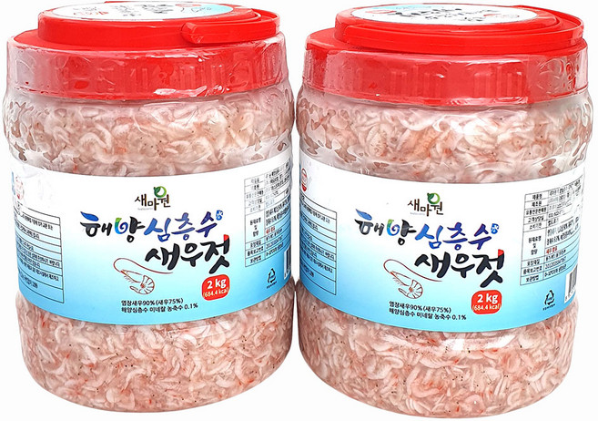 새마원 HACCP 해양심층수 새우젓 업소용 새우젓갈, 2kg, 2개