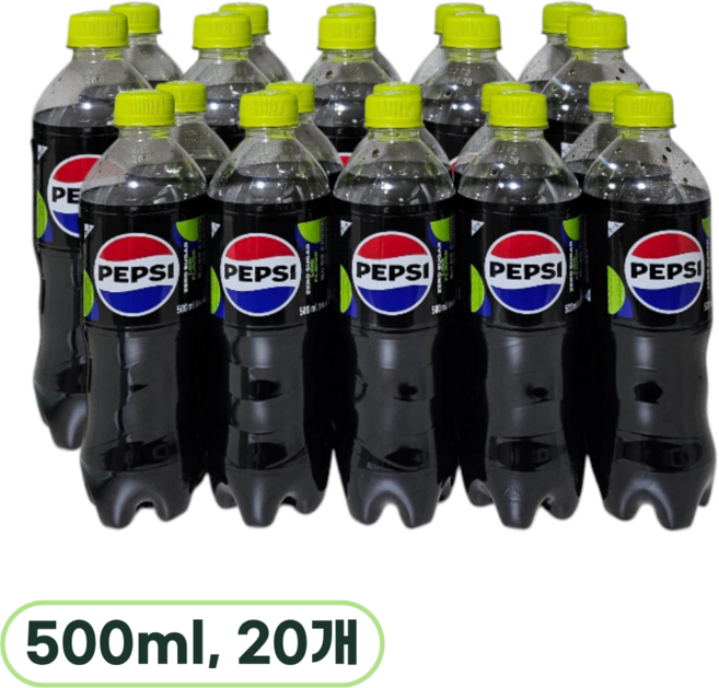 롯데 펩시 제로슈거 라임 500ml x 20개 업소용 음료