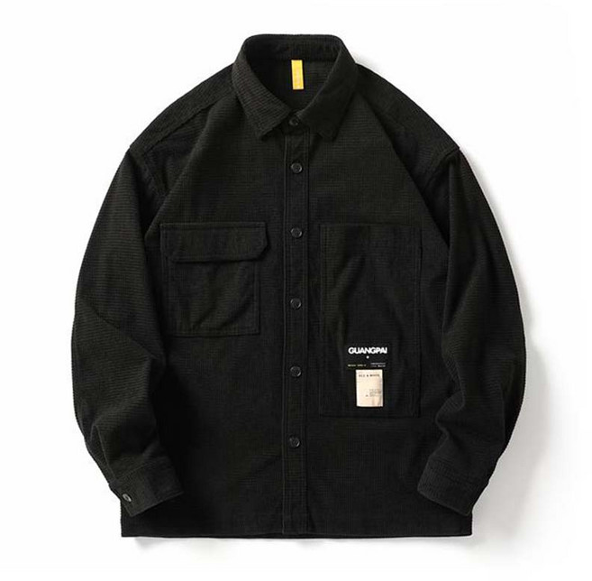 남성 봄가을용 간절기 빈티지 워크웨어 오버핏 자켓 체형 커버 루즈핏 캐주얼 크롭 긴소매 데일리록 티셔츠 아우터