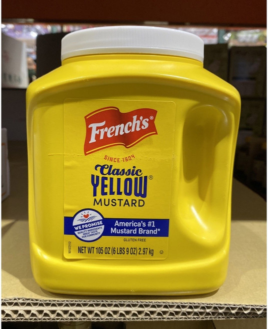 French's 經典黃芥末醬 2.97公斤, 1個, 超商取貨限2瓶