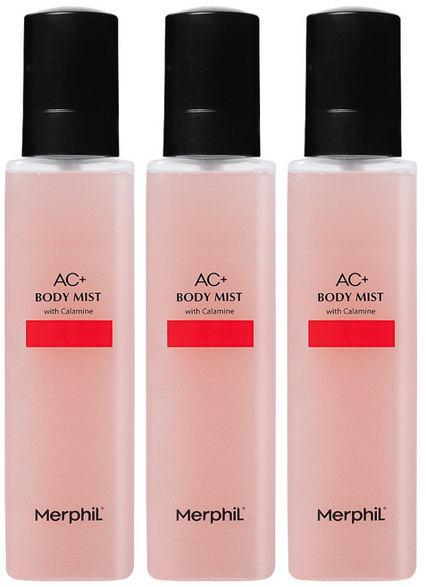 메르필 등드름 바디여드름 개선 AC+바디미스트, 200ml, 3개