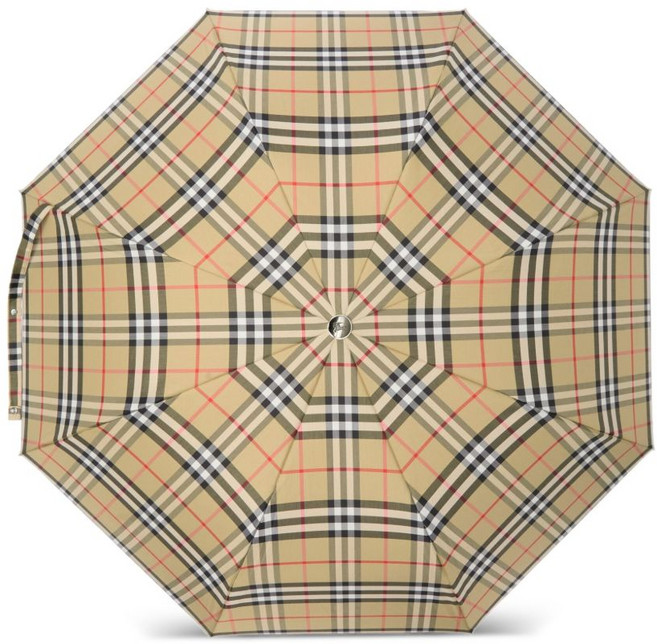 버버리 체크 폴딩 우산