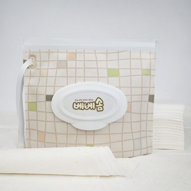 베베솜 건티슈 파우치 휴대용 지퍼백