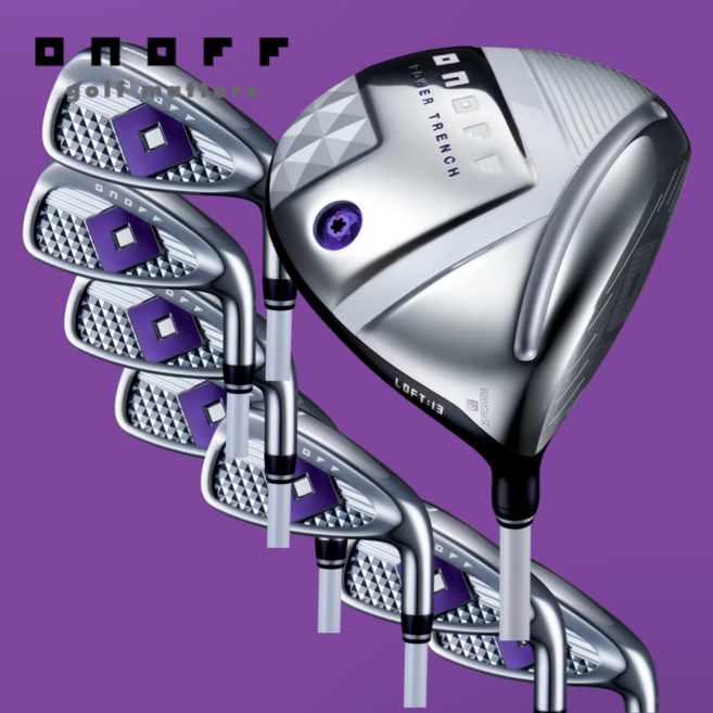 다이와 온오프 (2025년) LP-425 여성용 풀세트 (드라이버+아이언+퍼플), 드라이버, 퍼플, 아이언