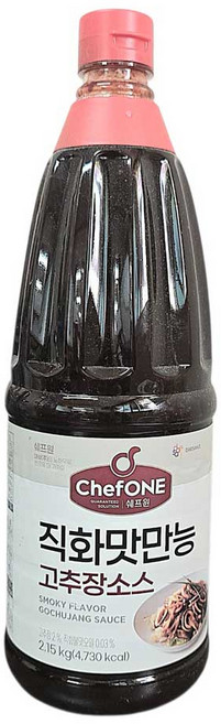 쉐프원 직화맛만능 고추장소스 불맛 비법양념 다용도 양념장, 1개, 2.15kg