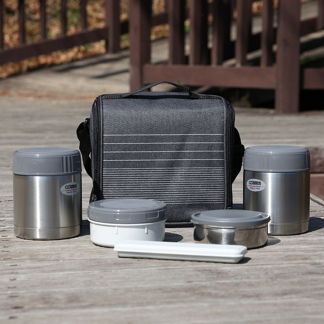 코스모스 보온도시락 알찬 두개도시락 WJ-815, 1개