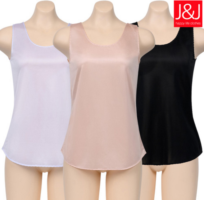 제이씨 국산 2P 인견 슬립 나시 여성 학생 2매세트