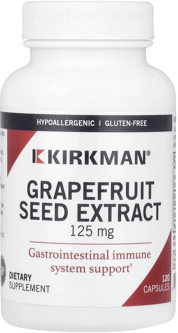 Kirkman Labs 자몽씨추출물 125mg 캡슐 120정, 2개 - 쿠팡