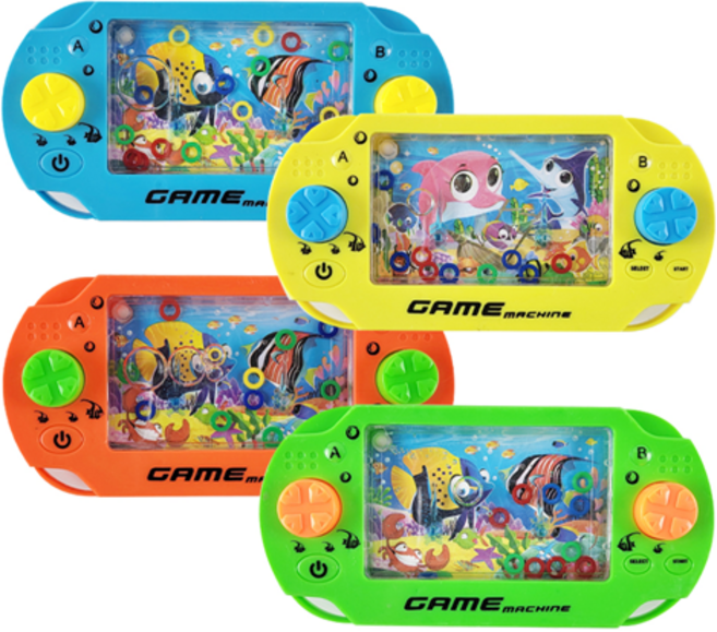 토이랄라 (4개세트) 아쿠아리움 워터 게임기 물게임기 푸쉬 링걸이, 랜덤_4개, 1개