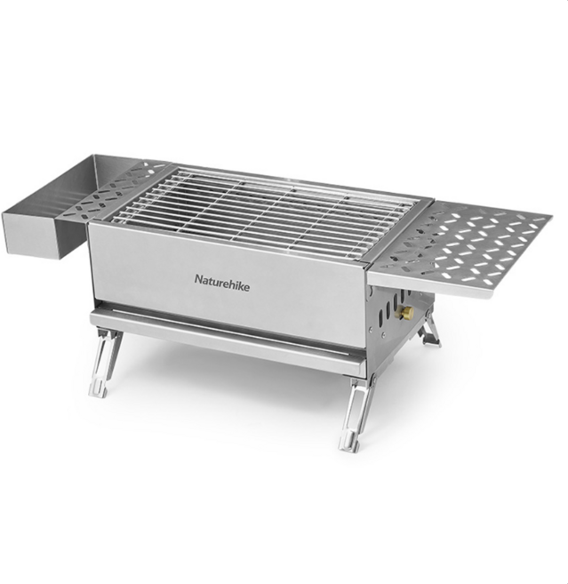 네이처하이크 바베큐 모닥불 스테인리스 철판 그릴 화로대 CNH22CJ016, 1개, 실버