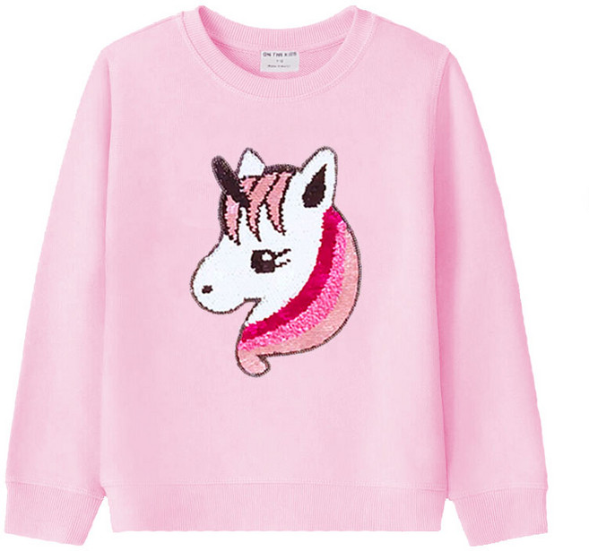 온더키즈 아동 반전 스팽글 귀여운 맨투맨 티셔츠