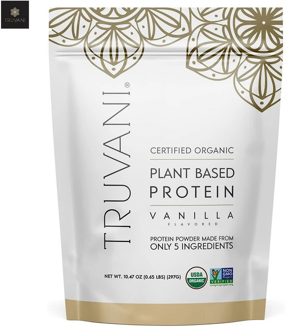 Truvani 식물성 프로틴 바닐라, 1개, 297g - 쿠팡