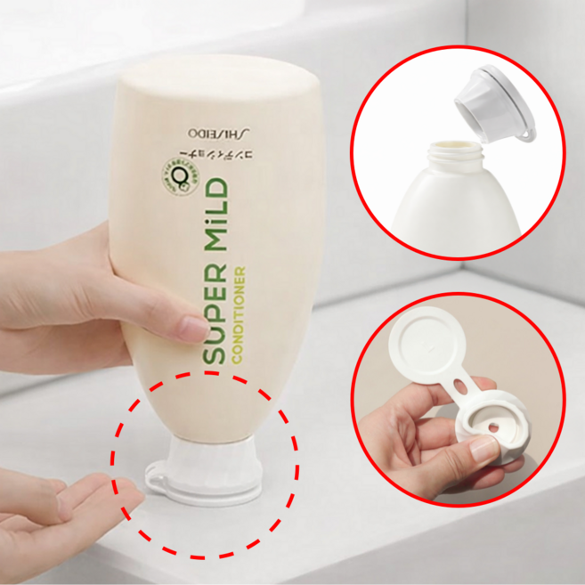 바로상점 거꾸로캡 거꾸로 끝까지 쓰는 뚜껑 S+M+L 세트, 1세트, 화이트