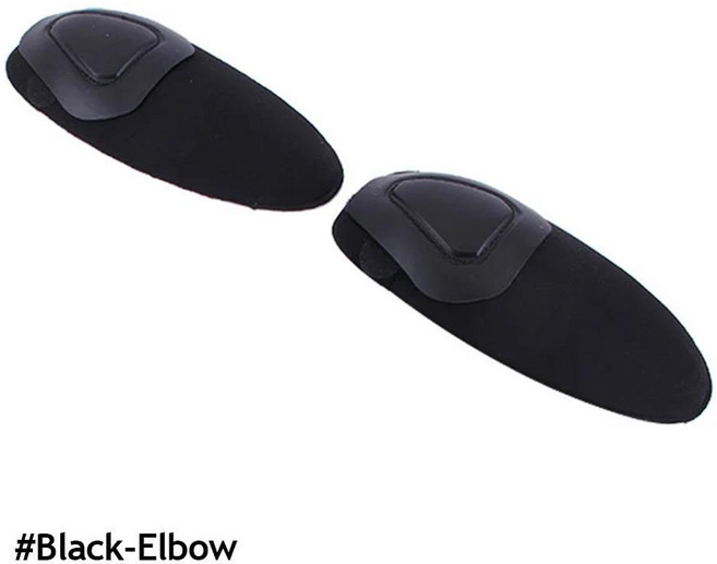 전술 개구리 무릎 패드 팔꿈치 밀리터리 보호대 페인트볼 에어소프트 인터폴레이티드, Color: 3. Black-Elbow, 1개