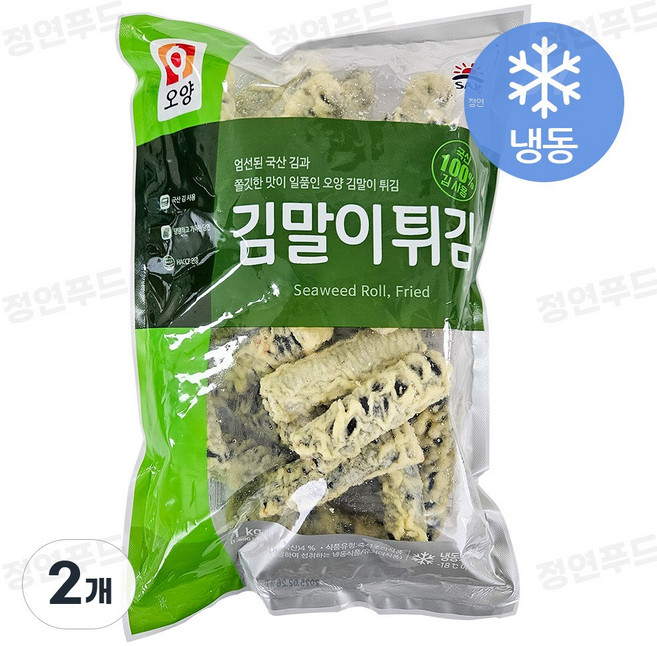 사조오양 김말이튀김 1kg, 2개