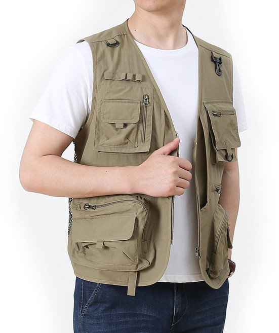 차쿠 남성 작업복 포켓 조끼 멀티포켓 등산 낚시 택배 조끼