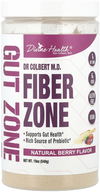 새해 첫좋은선물 Divine Health 펄머터 콜베어 의학박사 FiberZone 천연 베리 540g(19oz) 제대로 할인합니다, DivineHealth펄머터콜베어의학박사FiberZon, 540g, 1개 - 쿠팡
