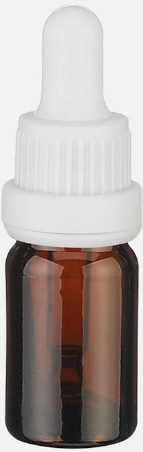 향수용기 화이트 잠금캡 스포이드 브라운 공병 5ml 30개, 1개