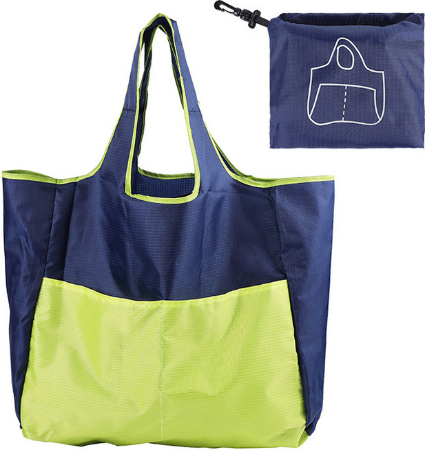 摺疊跳色購物袋 大容量方形 環保袋