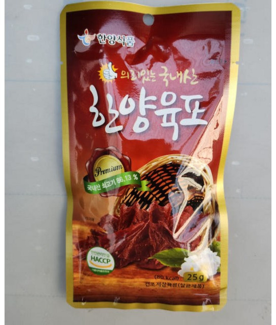 한양식품 국내산쇠고기 한양육포 25g x 3개 안주 간식