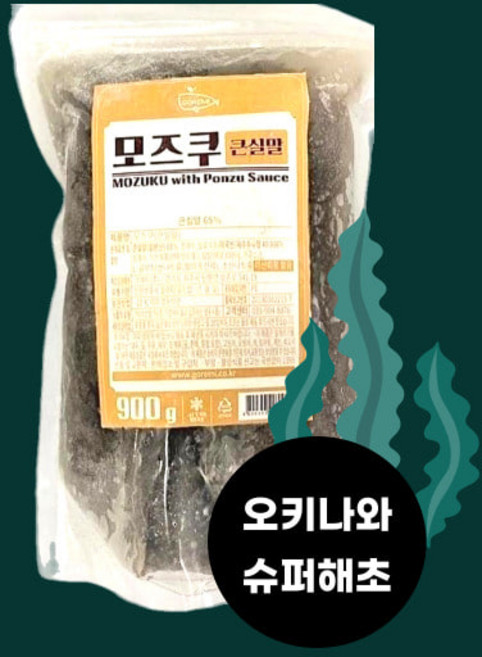 염장모즈쿠900g 냉동 일본 해초 후코이단, 900g, 1개