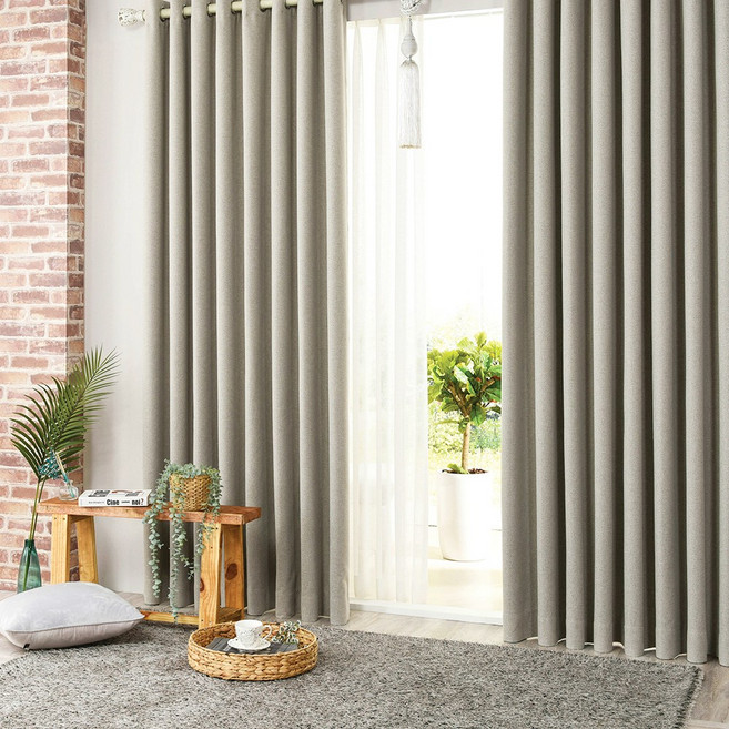 리더디자인 암막률 99.9%의 호텔식암막커튼 아일렛형 방풍 방한 냉난방등 사은품 자석타이백 증정(봉별도)