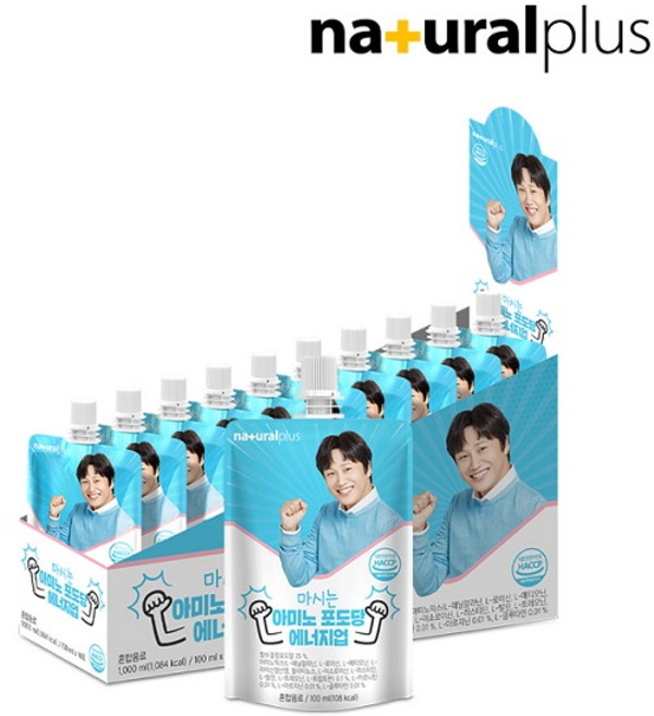내츄럴플러스 마시는 아미노 포도당 에너지업, 100ml, 10개