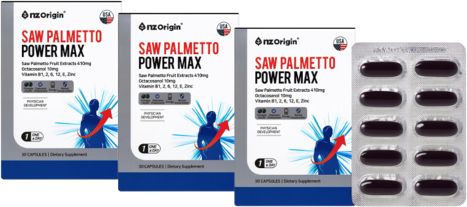 엔젯오리진 쏘팔메토 파워 맥스, 30정, 3개