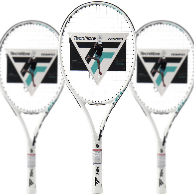 테크니화이버 테니스라켓 템포 105 V1 입문용 학교 교재용 275g, 1개, 화이트, 템포V1_275g