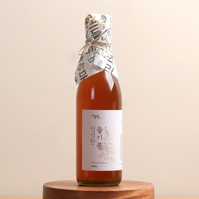 고참맛 정직한 들기름 통들깨 100% 저온 압착 방앗간, 1개, 350ml