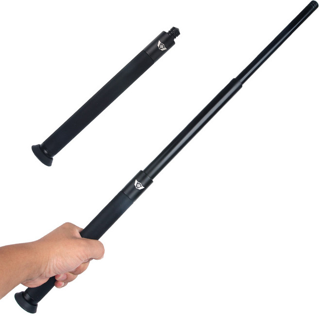 호신용 삼단봉 PKR200-26 버튼 접이식 듀랄루민 3단봉 호신봉 진압봉, 1개