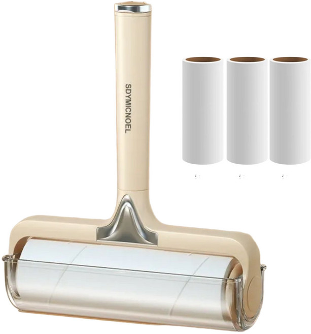 리브썸 사선커팅 강력테이프 먼지 돌돌이 거치대 + 4p, 1개