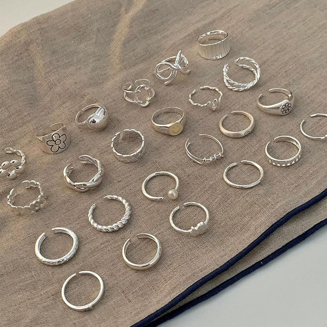 (실버925/57종) 데일리 레이어드 실버 은반지 오픈링 모음 순은 실반지ssnn06012118_iiwfwf