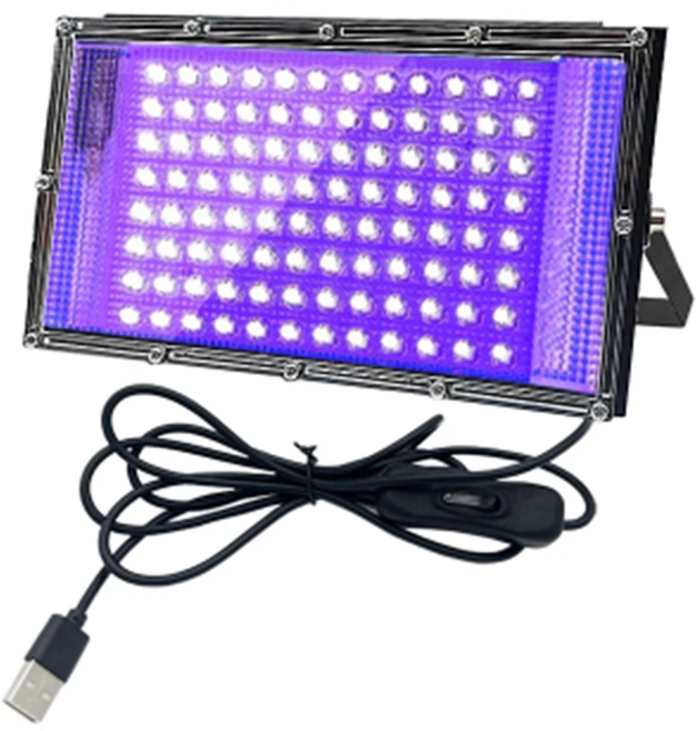 블랙라이트 고출력 UV램프 LED 조명 공연 형광 야광 식물재배 파티 네일 레진공예, 3개, 단일