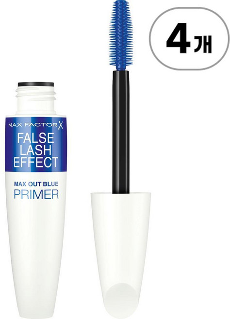 맥스 팩터 아이래쉬 프라이머 맥스 아웃 MAX FACTOR Eyelash Primer False Lash Effect Max Out Blue 13.1ml, 4개