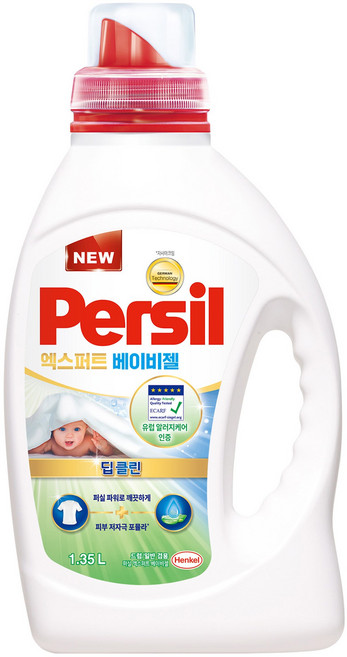 퍼실 엑스퍼트 베이비젤 세탁세제, 1.35L, 1개