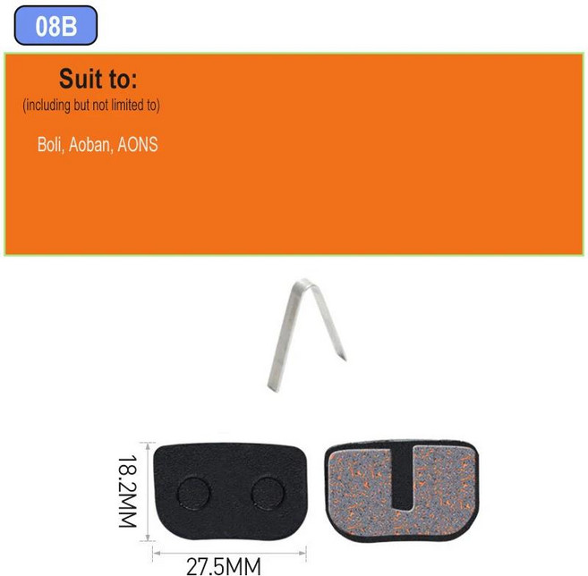 브레이크2 쌍 (4 개) MTB 자전거 유압 디스크 브레이크 패드 b01s SRAM AVID HAYES Magura ZOOM 사이클링, 10 2pair 08B