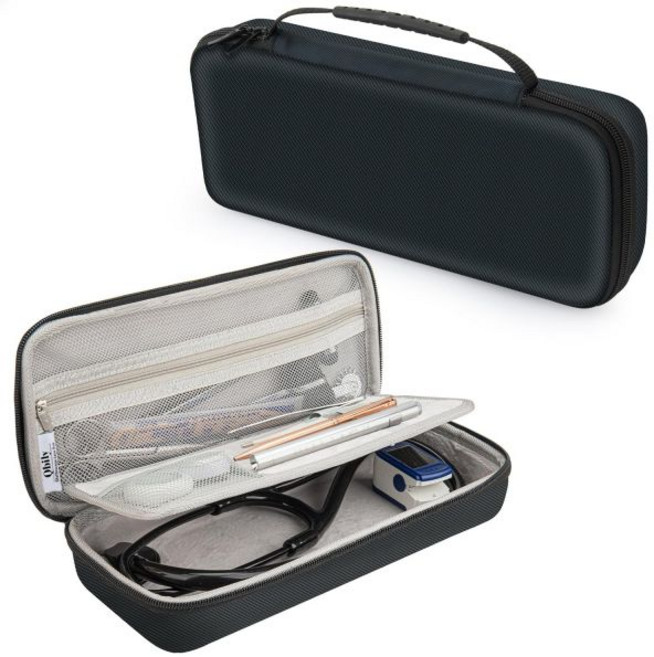 3M 리트만 클래식 III 모니터링용 대형 하드 청진기 케이스 경량 II S.E. MDF 어쿠스틱카 등 타악기 해머펜라이트용 메쉬 백 블랙, 1개