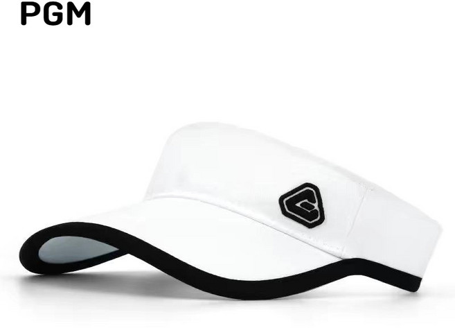 PGM 프로페셔널 여성용 골프 썬캡, 화이트, 1개