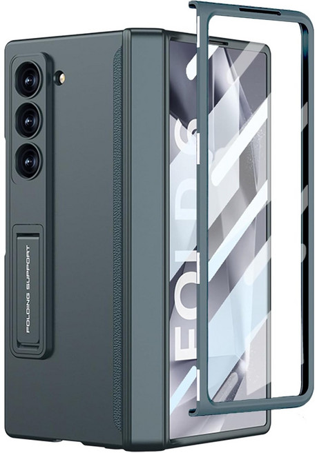 헤미션 갤럭시 Z폴드6/Z폴드7 힌지보호 풀커버 케이스 마그네틱 강화유리보호필름 DC01