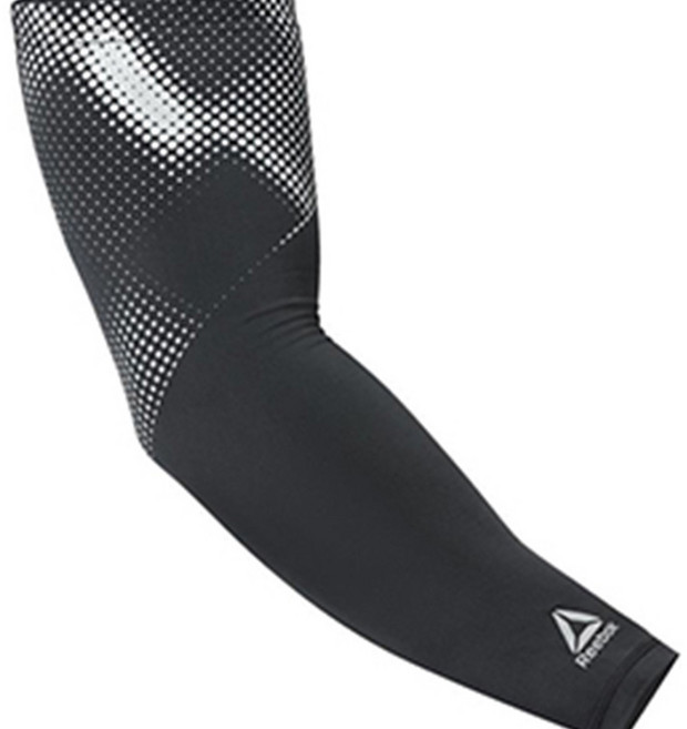 리복 컴프레션 암 슬리브 RRSL-1302, 블랙, 1개