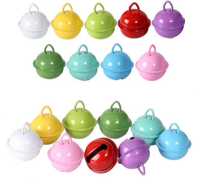 [모핸] 22mm 원톤 컬러방울 (딸랑이) 18개, 혼합