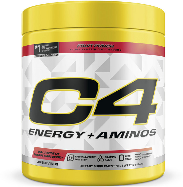 C4 能量 + 胺基水果賓治, 1個, 255g