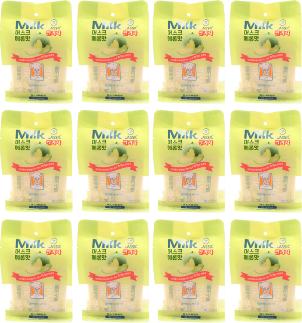 밀크클래식쌀과자 머스크메론맛, 56g, 12개