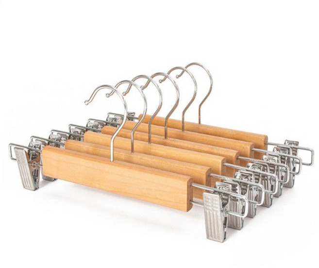 영스타 원목 바지걸이, 네츄럴우드, 20개