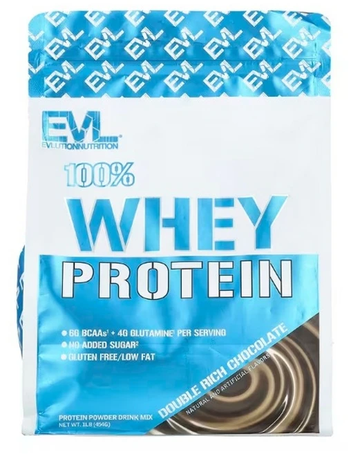 에볼루션뉴트리션 100% 유청 단백질 더블 리치 초콜릿 454g (1lb) 1개 - 쿠팡