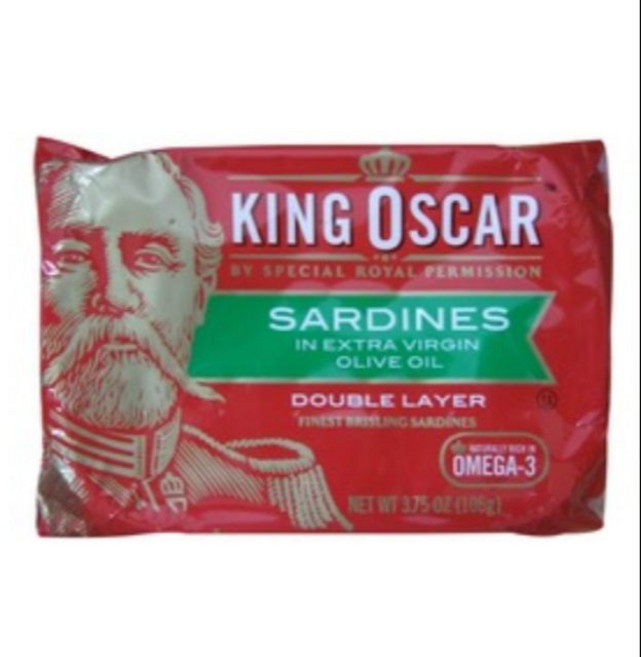 King Oscar 橄欖油沙丁魚, 1個, 橄欖油迷你沙丁（12-22條）,3