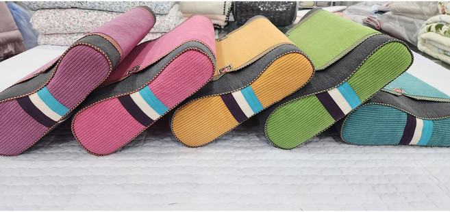 순면 피그먼트염색 메모리폼베개 줄누비 50년장인의 전통 색동베개 부모님효도선물, 메모리폼배게, 보라, 1개